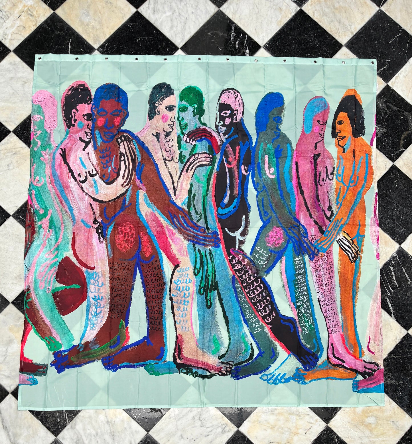 Jeffrey Cheung Shower Curtain